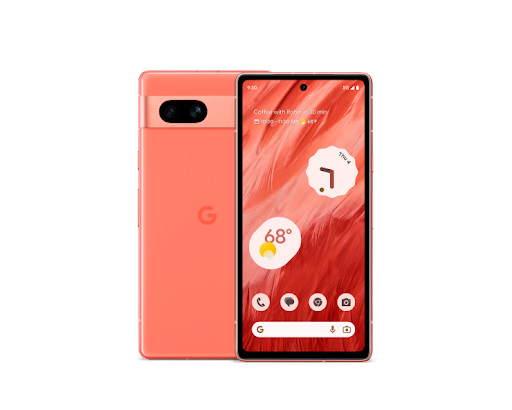 Google Pixel 7a（Coral）の前面と背面