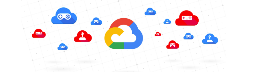 게임 콘솔 컨트롤과 함께 표시된 Google Cloud 로고