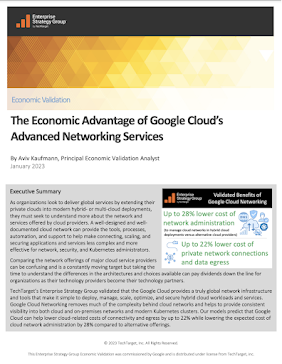 The Economic Advantage of Google Cloud's Advanced Networking Services