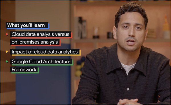 Gambar thumbnail video Sertifikat Analisis Data Google Cloud