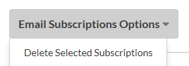 Delete Selected Subscriptions