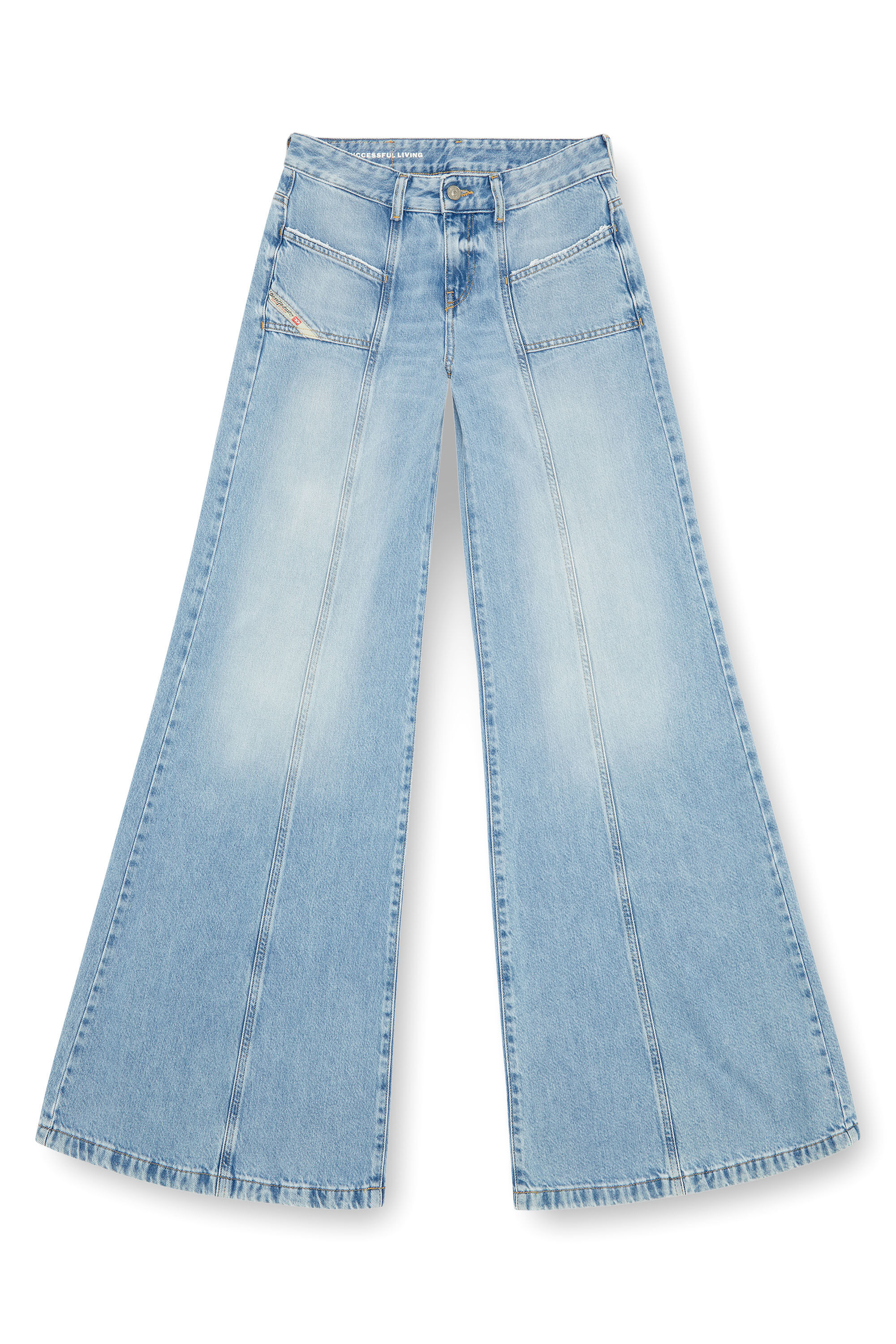 Diesel - Woman Bootcut and Flare Jeans D-Akii 09J88, Light Blue - Image 2