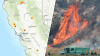 Map: See where wildfires are burning in California