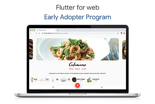 Flutter for web early adopter program now open