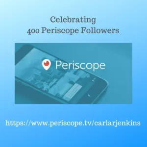 Celebrating 400 Periscope Followers