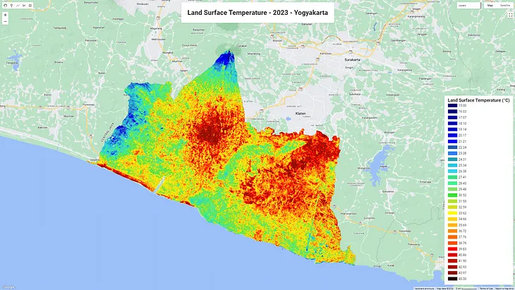 Analyzing Land Surface Temperature (LST) with Landsat 8 Data in Google Earth Engine