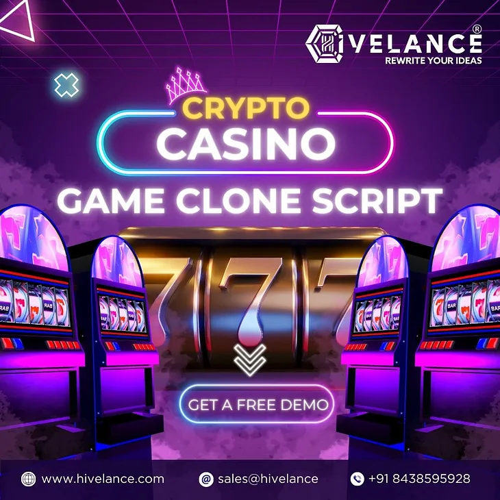 Launch Your Own Cryptocurrency Casino with Hivelance’s Crypto Casino Clone Script !