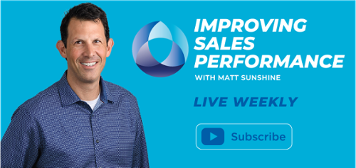 Improving Sales Performance - Live Weekly - Subscribe