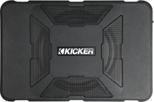 KICKER - Hideaway 8" Subwoofer with Enclosure and Integrated 150W Amplifier - Black - Front_Zoom