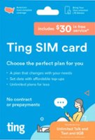 Ting Mobile - Sim Card Kit w/$30 service credit included - Blue - Front_Zoom