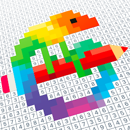 תמונת סמל Pixel Art - חוברת צביעה