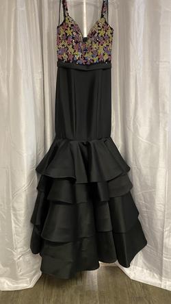 Jovani Black Size 6 Floor Length Mermaid Dress on Queenly