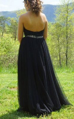 Style 51910 SHERRI HILL Black Size 2 Two Piece Prom 51910 A-line Dress on Queenly