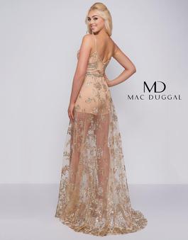Style 48815 Mac Duggal Gold Size 8 Holiday 48815 Jumpsuit Dress on Queenly
