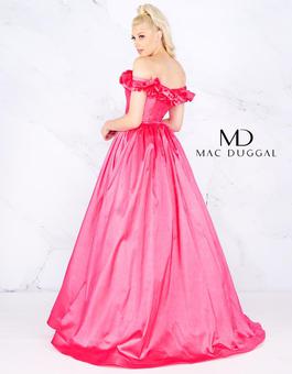 Style 66723 Mac Duggal Pink Size 14 Plus Size Floor Length Tall Height Ball gown on Queenly