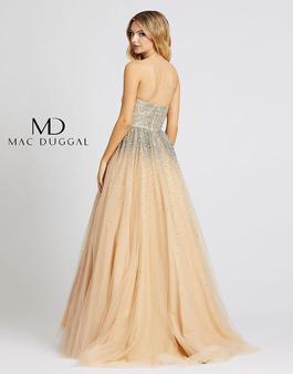 Style 26015 Mac Duggal Nude Size 2 Pageant Square Neck Ball gown on Queenly