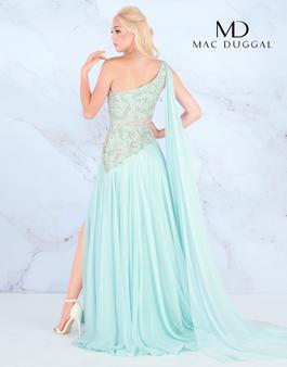 Style 66846 Mac Duggal Green Size 10 66846 Holiday Prom Side slit Dress on Queenly