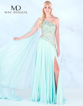 Style 66846 Mac Duggal Green Size 10 66846 Holiday Prom Side slit Dress on Queenly