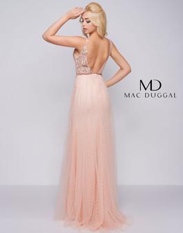 Style 50546 Mac Duggal Light Pink Size 4 Backless Prom Side slit Dress on Queenly