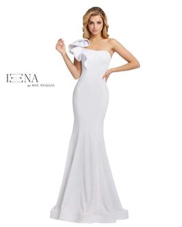 Style 67156 Mac Duggal White Size 8 Pageant One Shoulder Mermaid Dress on Queenly