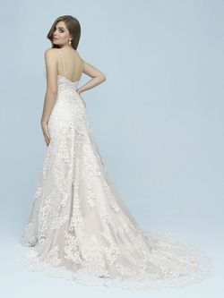 Style 9605 Allure White Size 14 Floor Length Silk 9605 Mini A-line Dress on Queenly