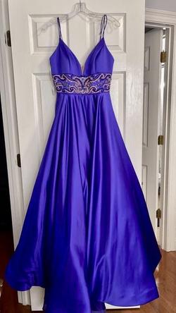Sherri Hill Purple Size 8 Pageant Floor Length Prom A-line Dress on Queenly