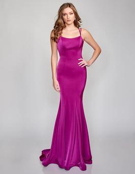 Style 9142 Nina Canacci Pink Size 2 9142 Cut Out Mermaid Dress on Queenly