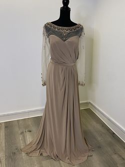 Style 17863 Christina Wu Nude Size 18 Military Plus Size Tall Height Mermaid Dress on Queenly