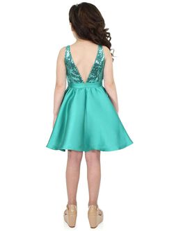 Style K6002 Marc Defang Green Size 00 $300 Teal Custom Cocktail Dress on Queenly