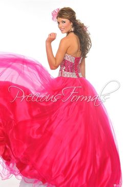 Style O10513 Precious Formals Pink Size 8 O10513 Jewelled Barbiecore Prom Cocktail Dress on Queenly