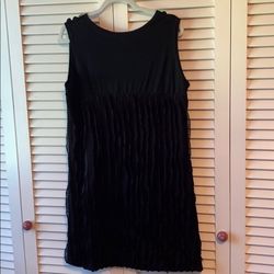 Panitti Black Size 12 Plus Size Sequined Cocktail Dress on Queenly