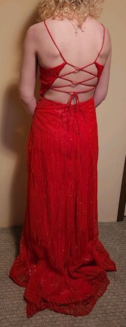 LA Merchandise Red Size 2 Medium Height Ball gown on Queenly