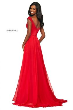 Style 53549 Sherri Hill Red Size 0 Pageant 53549 A-line Dress on Queenly