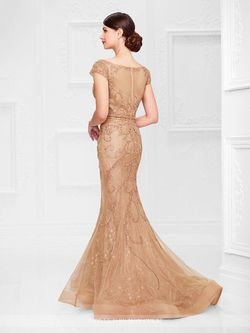 Style 117D66 Mon Cheri Nude Size 10 Floor Length Sweetheart Tall Height Mermaid Dress on Queenly
