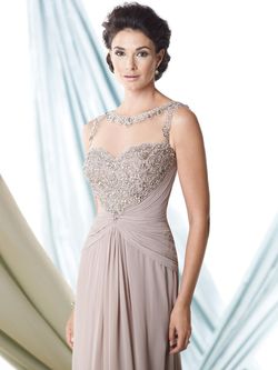 Style 114910 Montage Nude Size 10 Pageant Floor Length Straight Dress on Queenly
