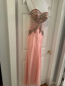 JOVANI Pink Size 2 Corset Wedding Guest 50 Off Prom Side slit Dress on Queenly