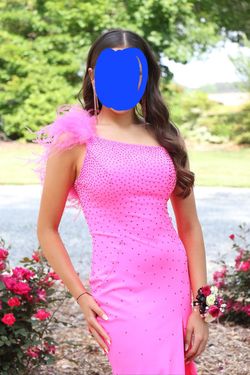 Ashley Lauren Pink Size 0 Side slit Dress on Queenly