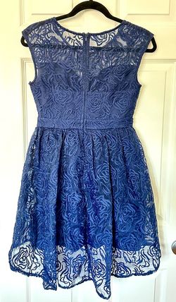Maniju Blue Size 4 Sorority Rush Sweetheart Casual Cocktail Dress on Queenly