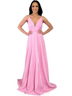 Style 8291 Marc Defang Pink Size 4 Padded Black Tie Straight Dress on Queenly