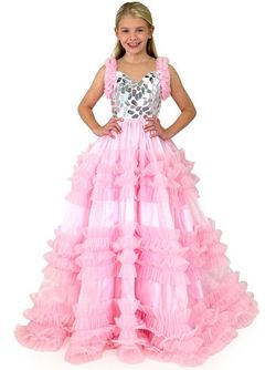 Style 5109 Marc Defang Pink Size 00 Cupcake Girls Size Ball gown on Queenly