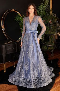 Style CD233 Cinderella Divine Blue Size 8 Military Cd233 A-line Dress on Queenly