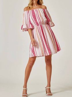 Style 1-4239553821-3471 ANDREE BY UNIT Pink Size 4 Jersey Mini Sorority Rush Cocktail Dress on Queenly