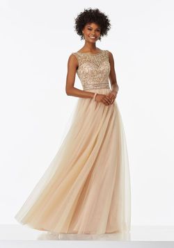Style 99042 MoriLee Nude Size 20 Plus Size Prom 99042 Straight Dress on Queenly