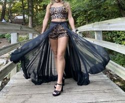 Sherri Hill Black Size 4 Pageant Jumpsuit Dress on Queenly