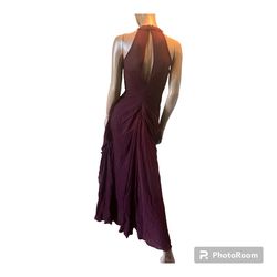 Style ZRH17807 JJs House Purple Size 4 Jersey Padded Black Tie Straight Dress on Queenly