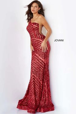 Style 6017 Jovani Brown Size 14 Sequined Tall Height Mermaid Dress on Queenly
