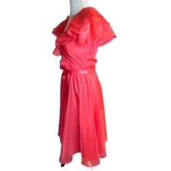 Joy Stevens collection Pink Size 4 Homecoming Plunge Cocktail Dress on Queenly