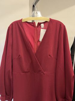 Style 20005 Queenly Direct Red Size 18 Plus Size Maroon Cocktail Dress on Queenly