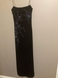 Style 252687 JS Boutique Black Size 10 Jersey Strapless A-line Dress on Queenly
