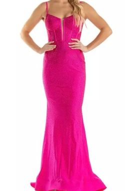 Sherri Hill Pink Size 2 Short Height Prom Jersey Mermaid Dress on Queenly